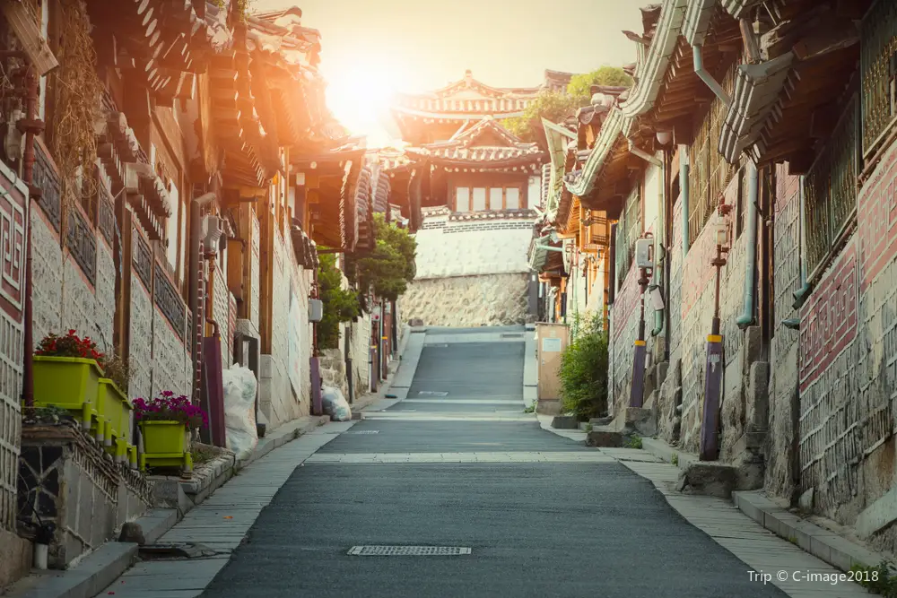 street view of Bukchon Hanok Village