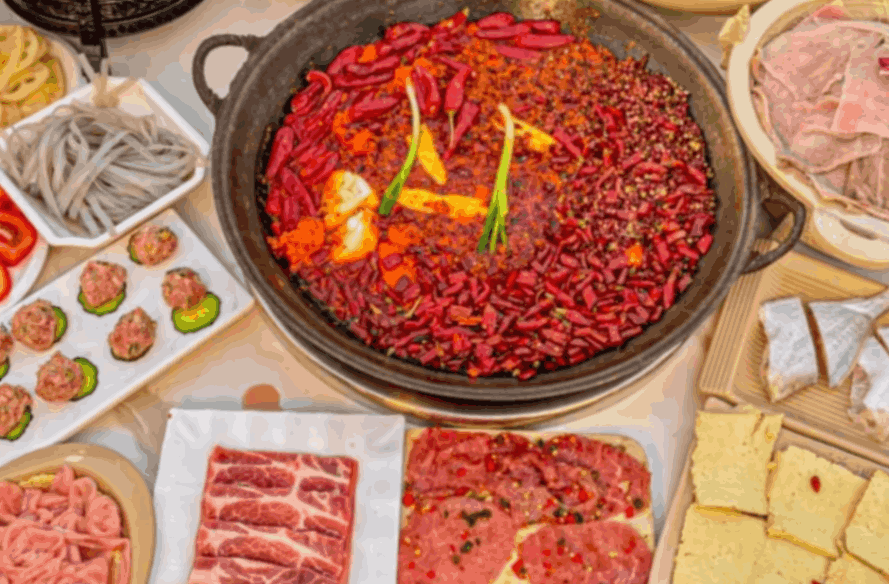 충칭 훠궈 국물