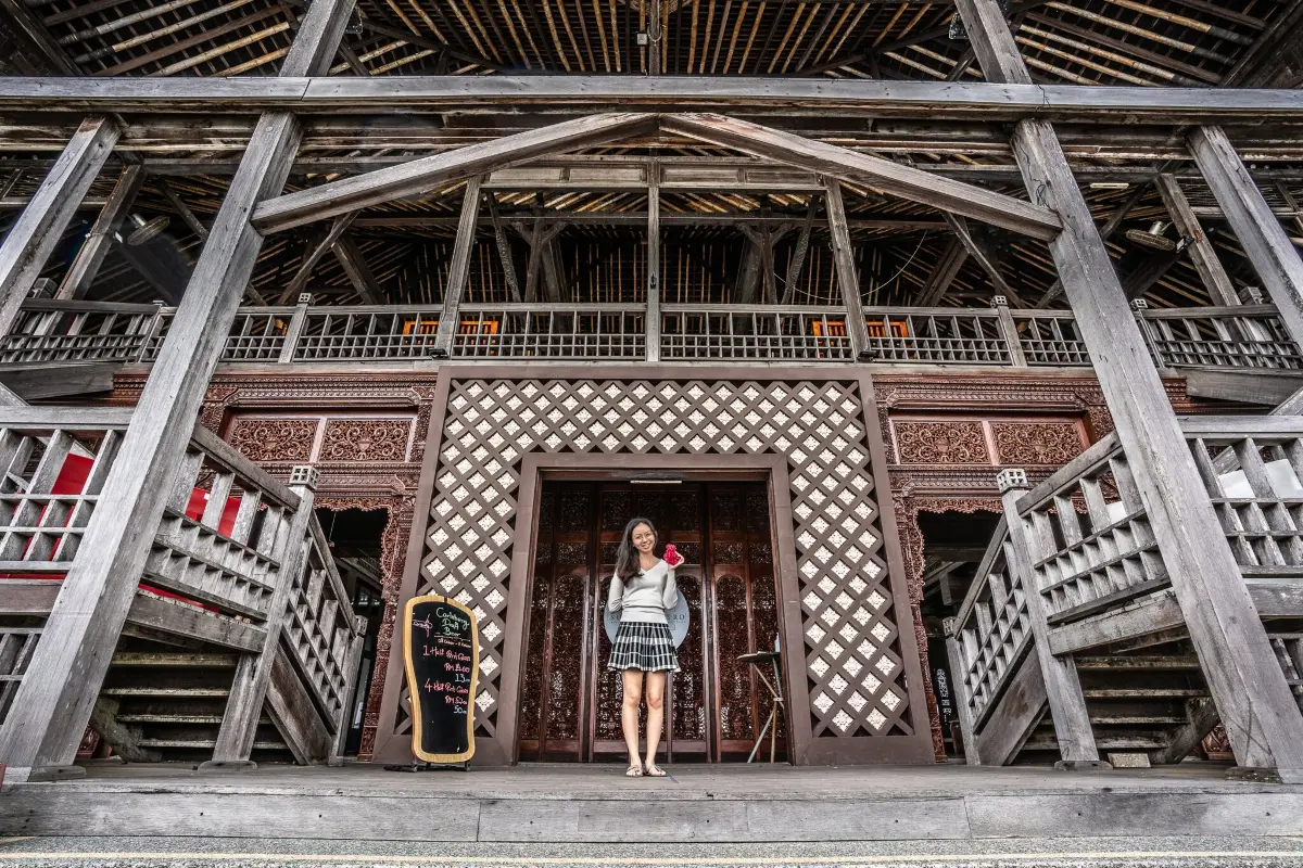 a girl posing in front of coco cabana