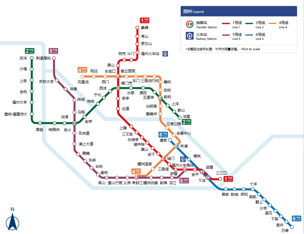 福州地鐵路線圖