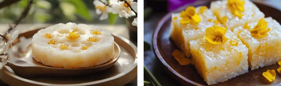 Douceurs à base de riz et desserts floraux, des incontournables de la gastronomie de Hangzhou