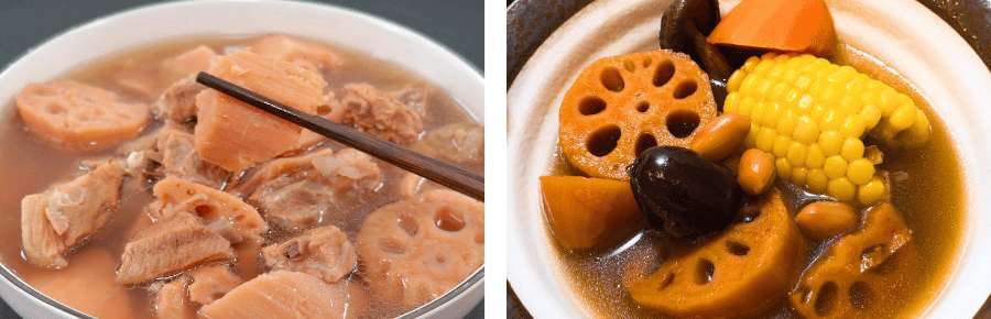 Soupe traditionnelle chinoise à la racine de lotus et aux légumes, une spécialité incontournable de Hangzhou