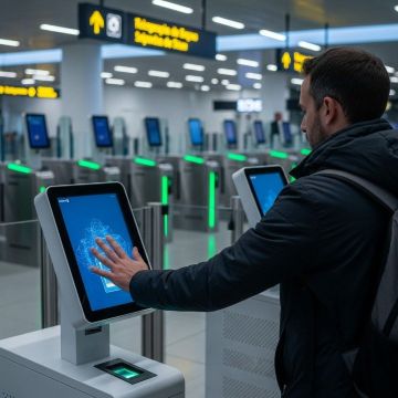 สแกนลายนิ้วมือและใบหน้า (Biometric)