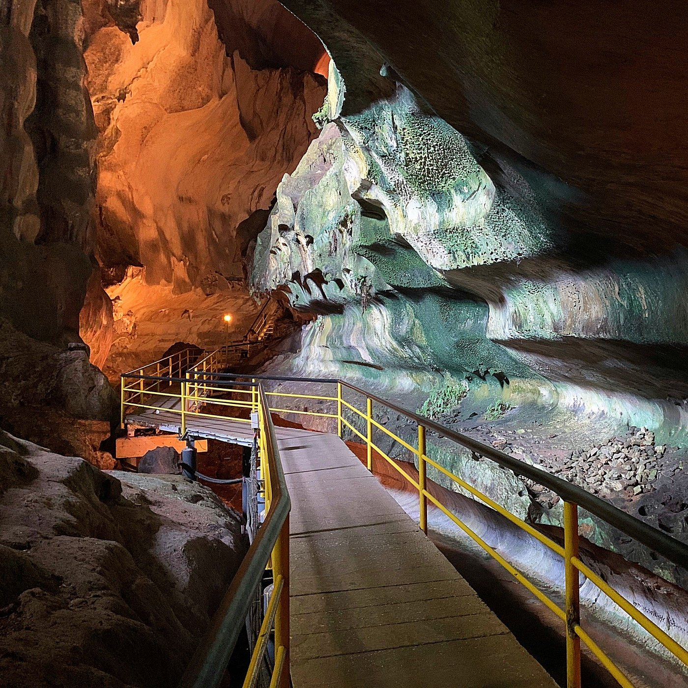 The interior of a famous cave in Ipoh which is open to public