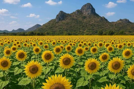 ทุ่งทานตะวัน เขาจีนแล (ลพบุรี)