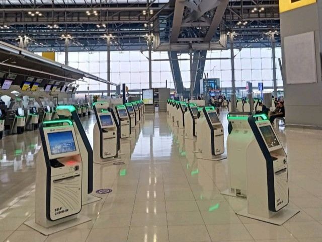 Self-service check-in kiosk