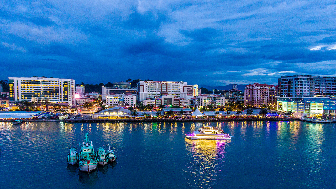 Kota Kinabalu at night