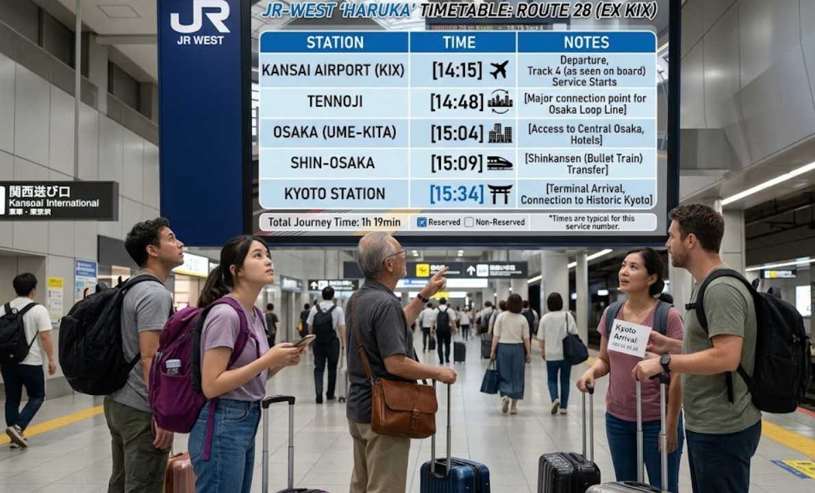 JR Haruka Timetable and Frequency