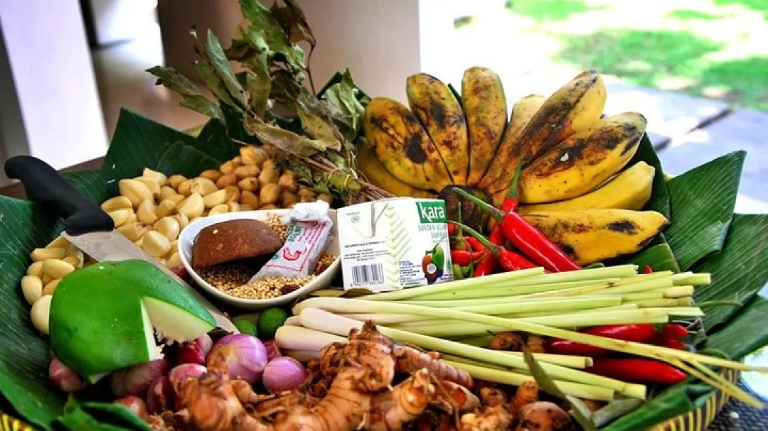 ingredients at Balinese Cooking Class