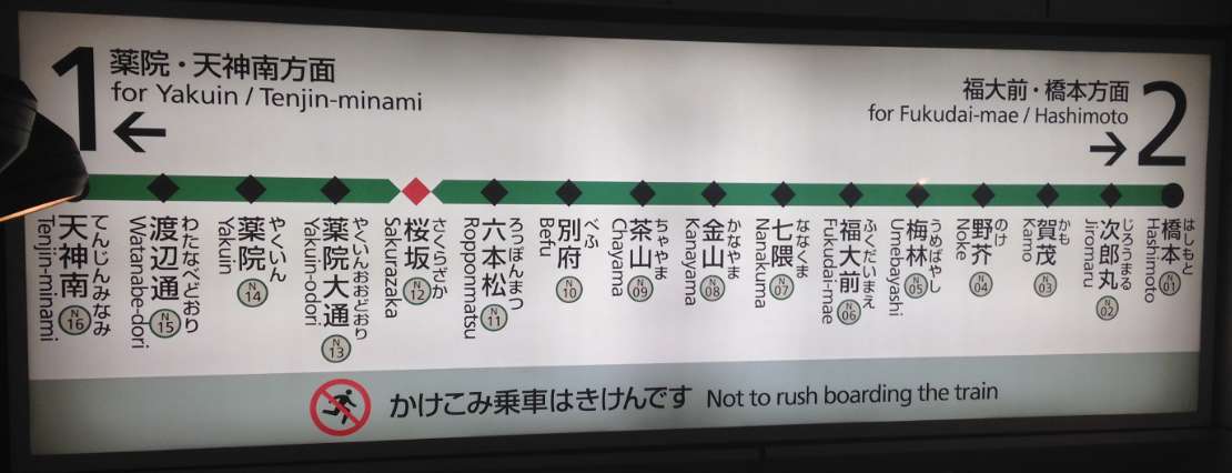 รถไฟใต้ดินฟุกุโอกะ