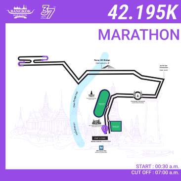 เส้นทางวิ่ง Marathon 42.195K