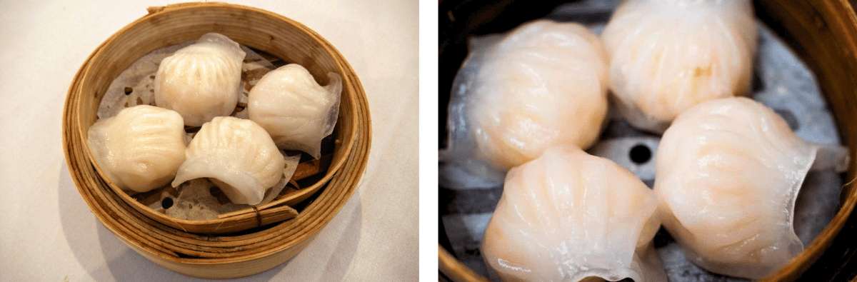 Har Gow im Bambusdämpfer
