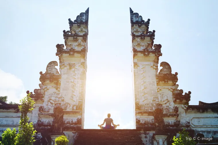 scene at Pura Lempuyang Luhur