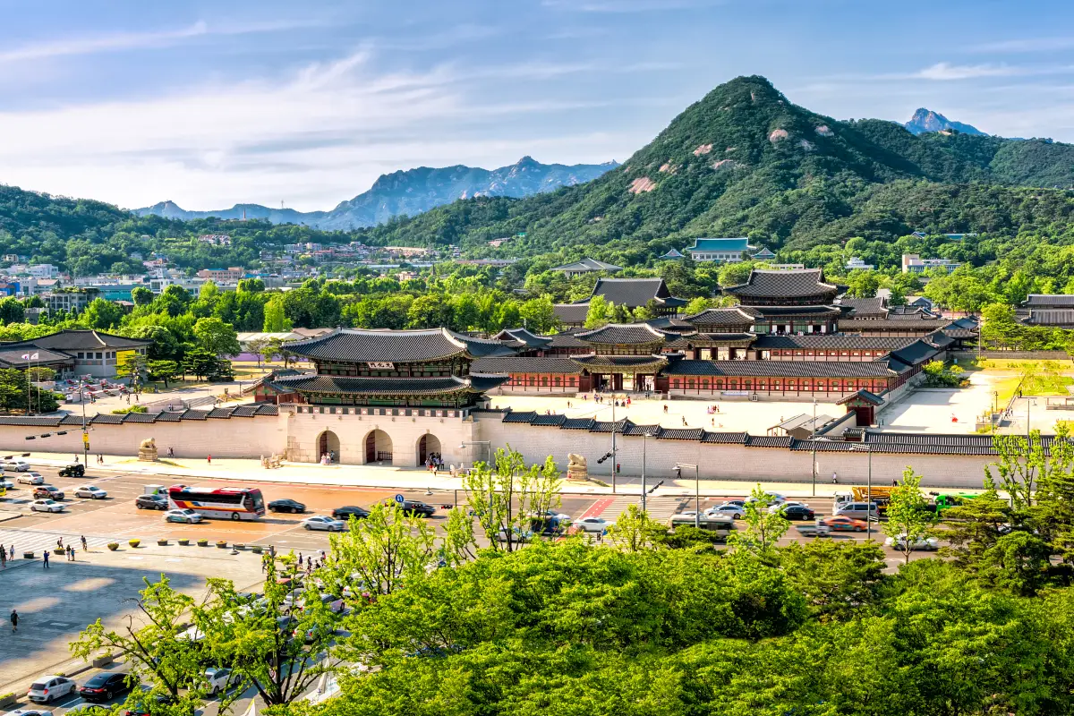 view of Gyeongbokgung Palace