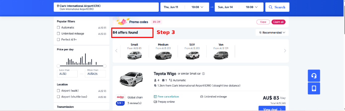 Compare the offers until you find the one
