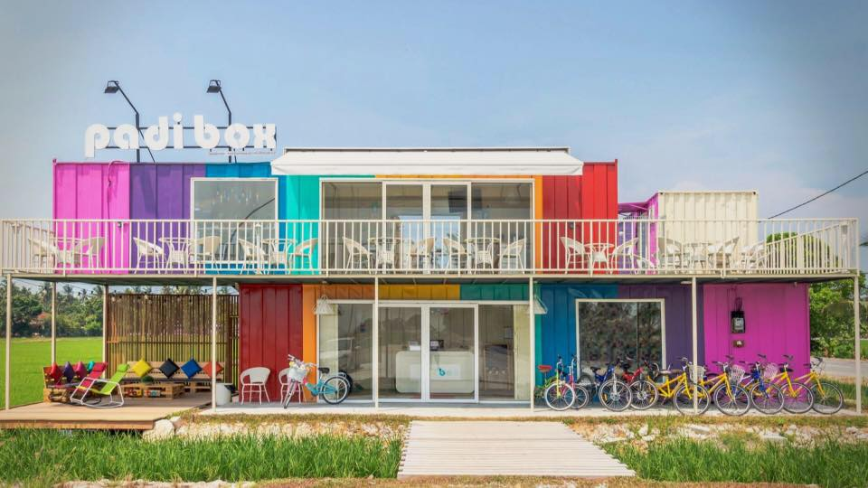 The front of padi box