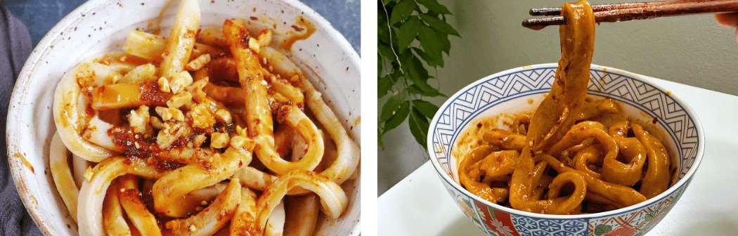 Les « Sweet Water Noodles », ces nouilles baignées dans une sauce sucrée-épicée, sont un incontournable de la gastronomie de Chengdu.