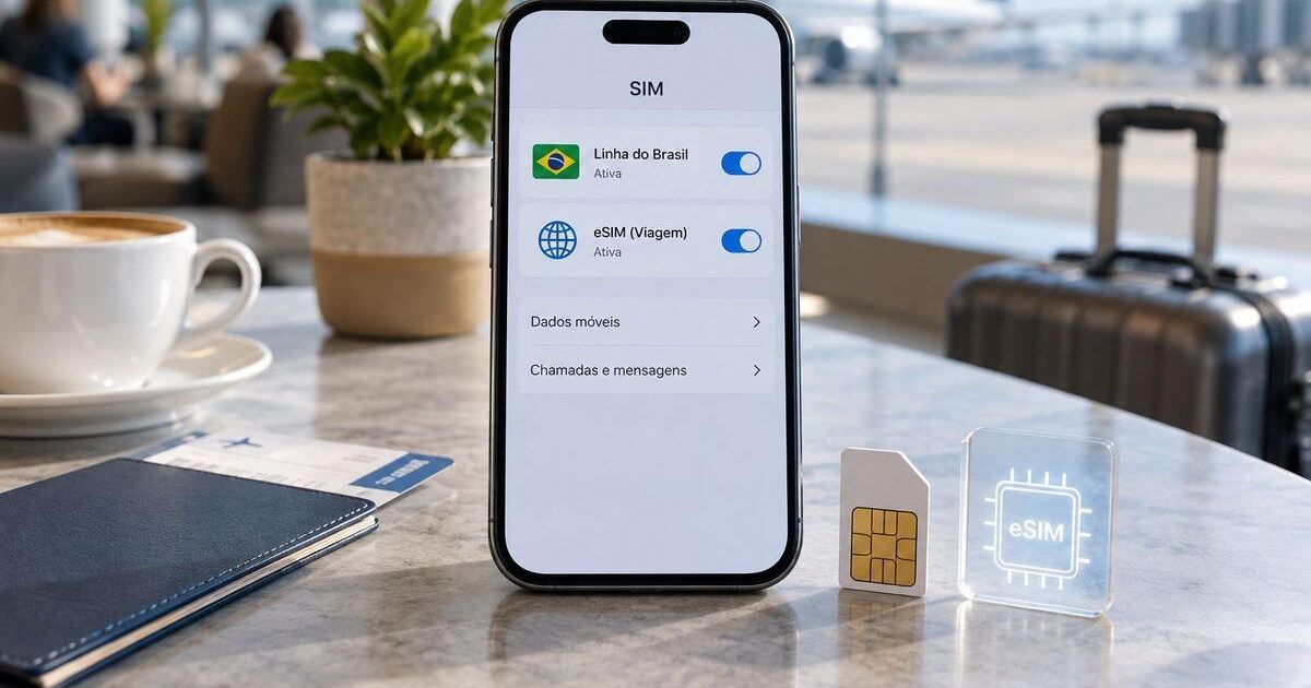 eSIM Vivo e eSIM de viagem ativos no mesmo celular