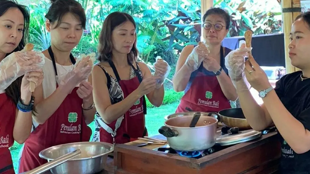cooking Balinese dishes