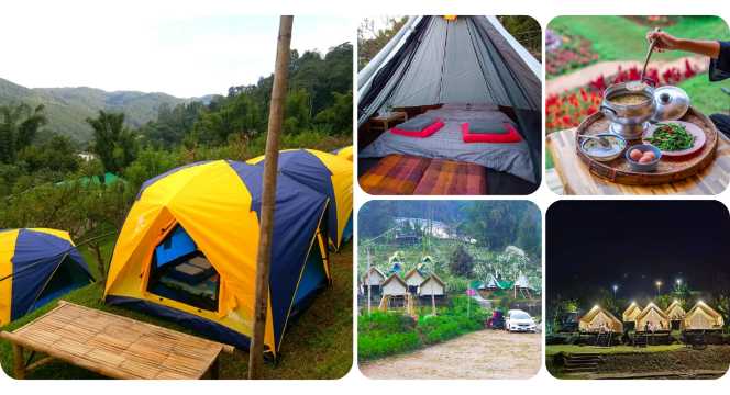 บ้านสวนอริยะ - ลานกางเต็นท์ดอยอินทนนท์
