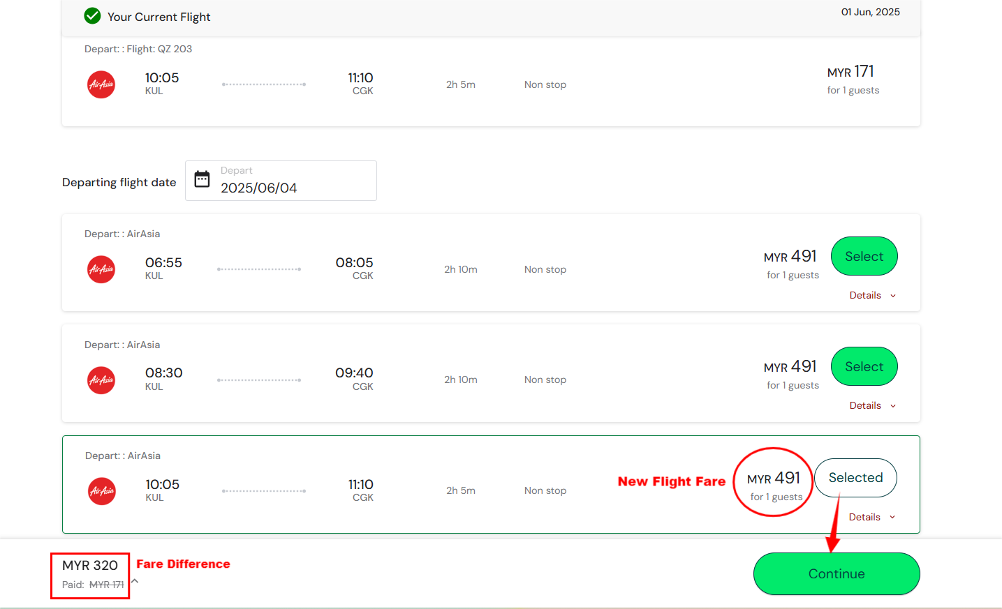 ขั้นตอนที่ 4: ตรวจสอบสรุปค่าใช้จ่าย