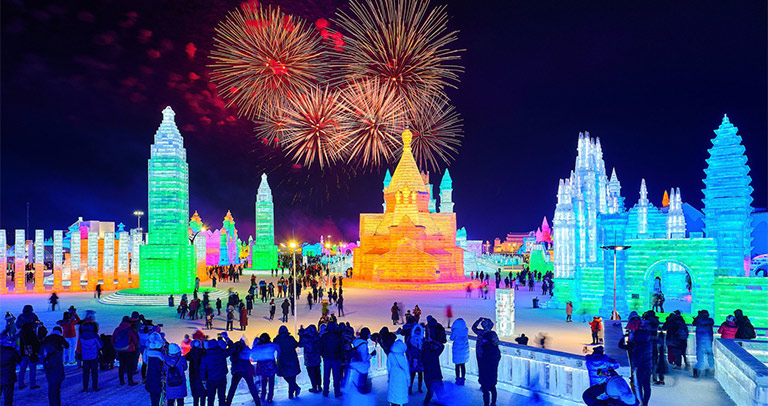 얼음 축제, 중국 하얼빈 빙등제