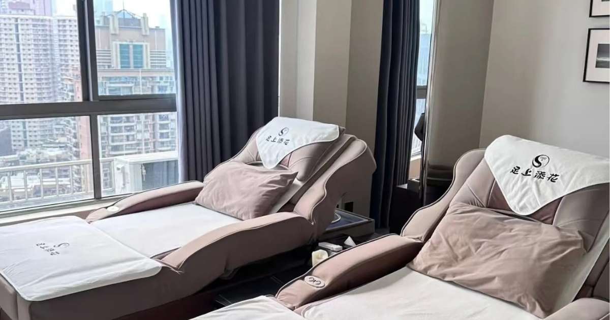 Sauna- und Wellnessbereich in einem Spa in China