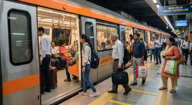 Reaching New Delhi Railway Station by Metro