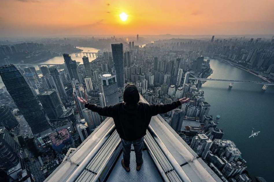 충칭 사이버펑크 야경