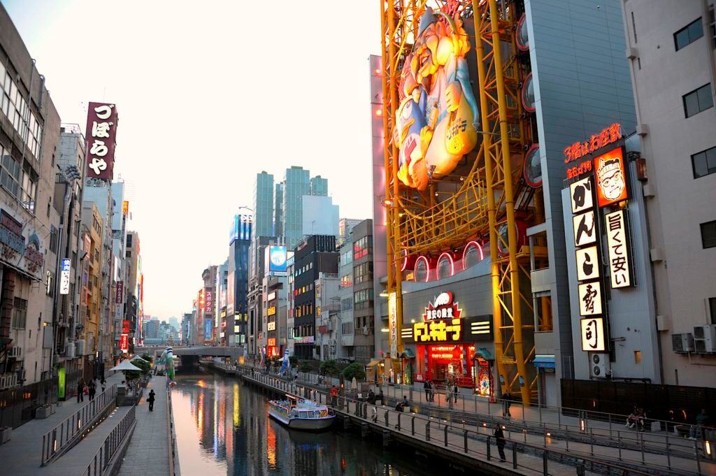 Don Quijote Dotonbori overlooking the canal in Osaka