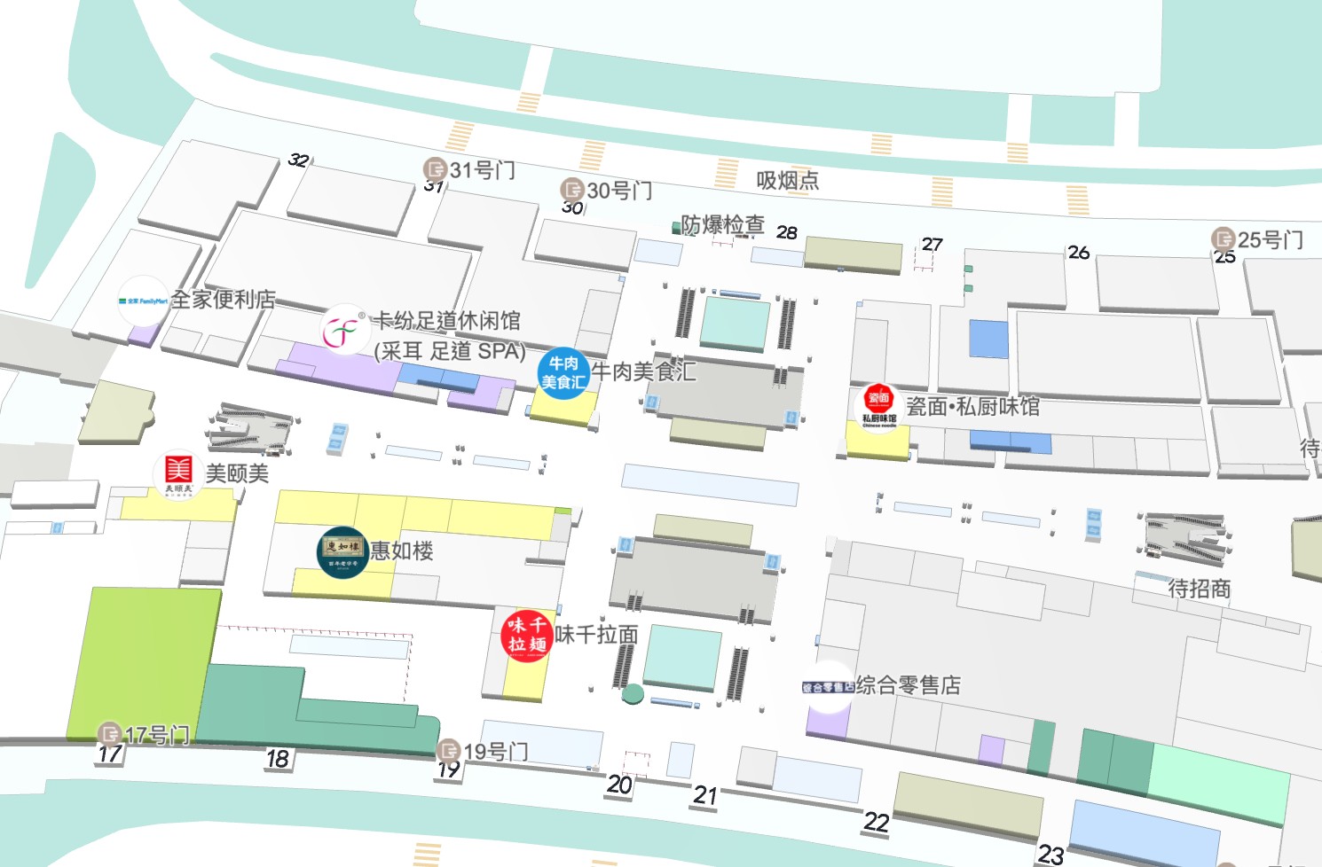 廣州機場平面圖