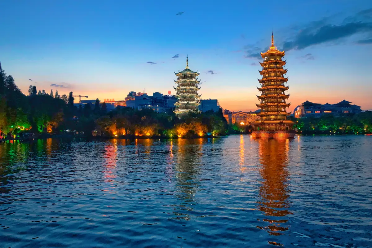 Sun and Moon Pagodas