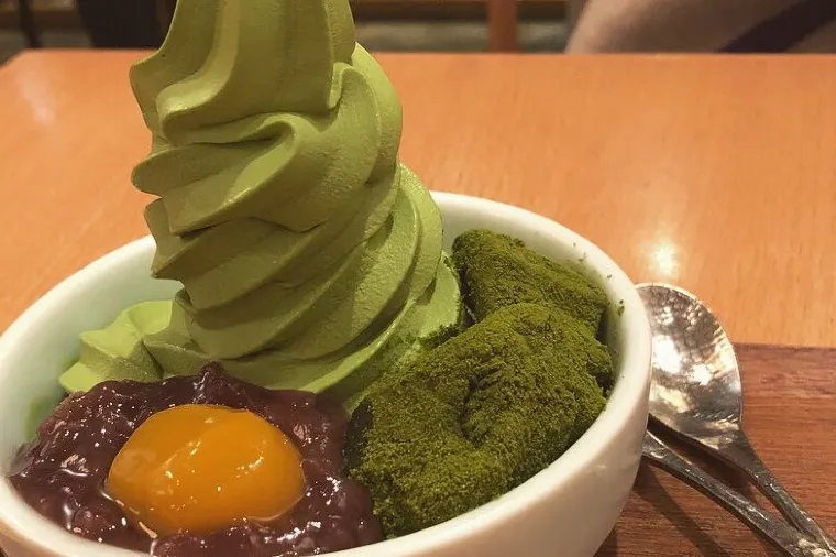 Matcha Soft Serve Dessert