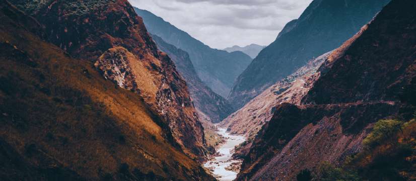 Wie die klassische Route durch die Tigersprung-Schlucht verläuft