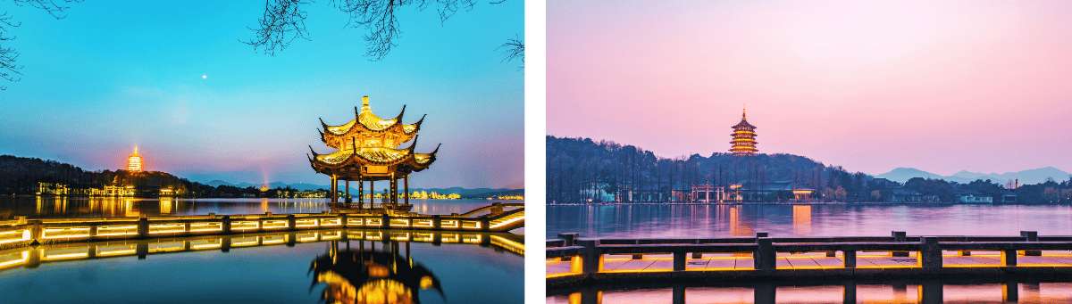 Lago del Oeste de Hangzhou y sus pagodas