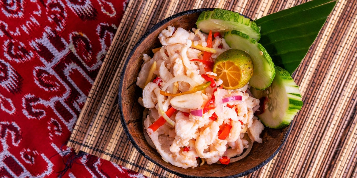 Umai - a seafood dish traditional to sarawak