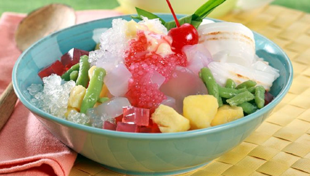 A traditional blended ice treat