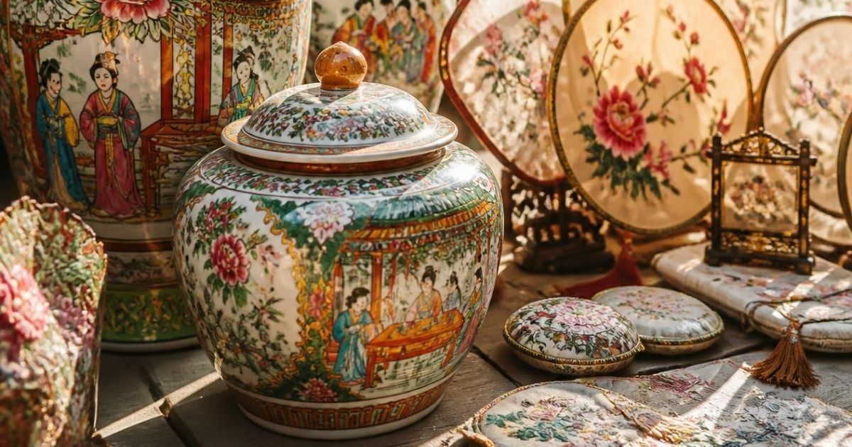Cerámica Guangcai y artesanía de Lingnan