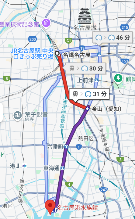 名古屋地圖, 名古屋港水族館