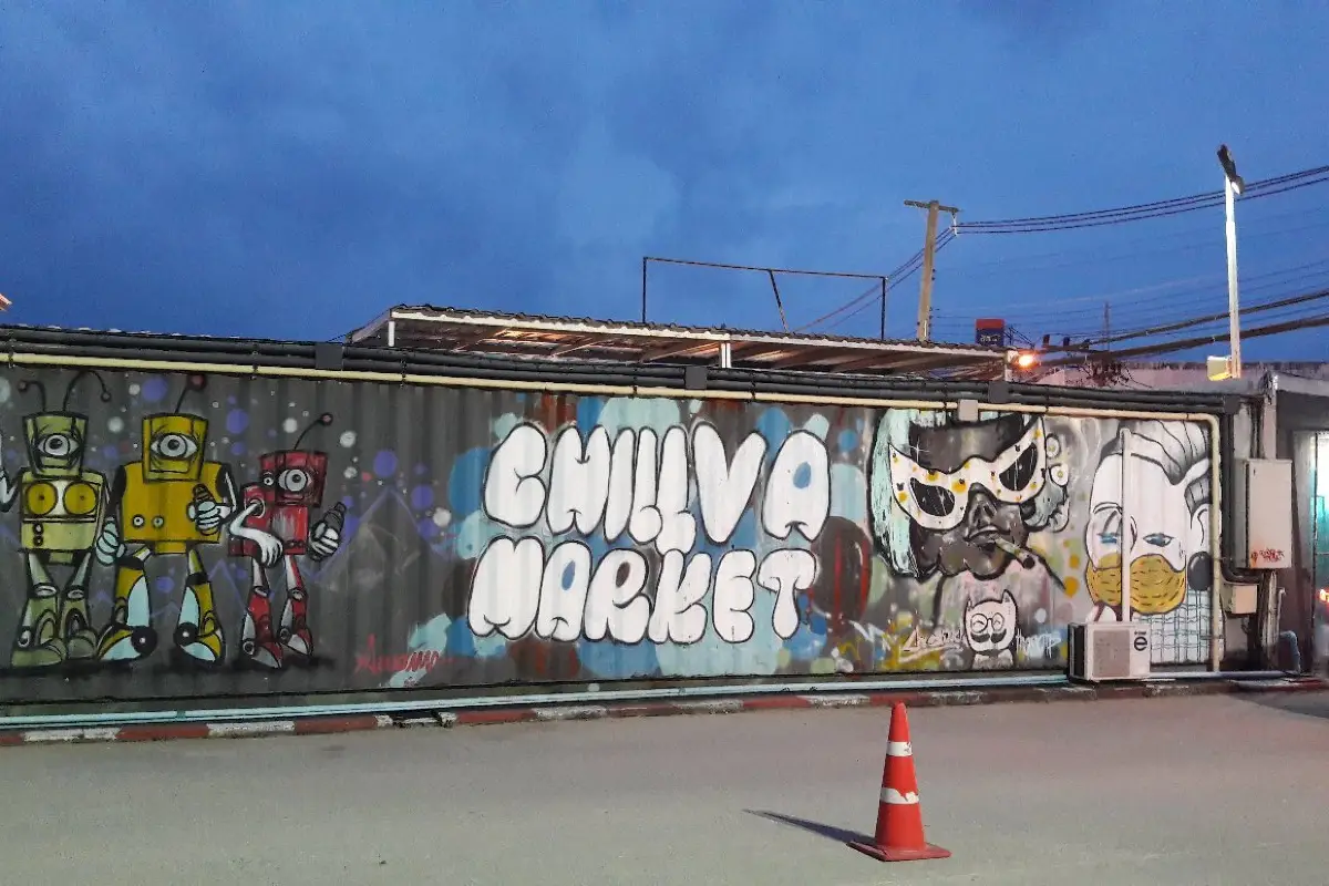 graffiti at Chillva Market