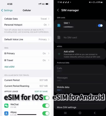 วิธีติดตั้ง eSIM Trip.com บน iPhone และ Android