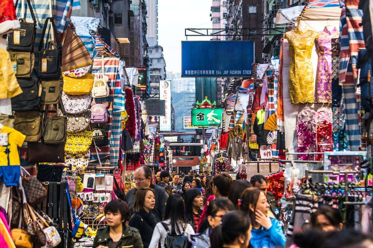 홍콩 관광지 레이디스 마켓