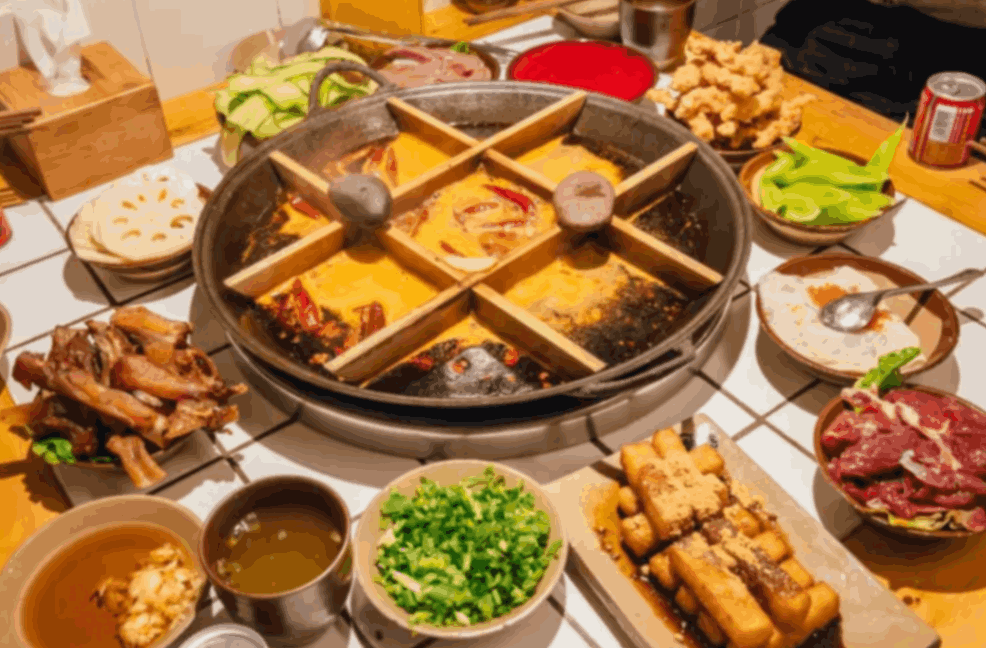 충칭 현지 음식