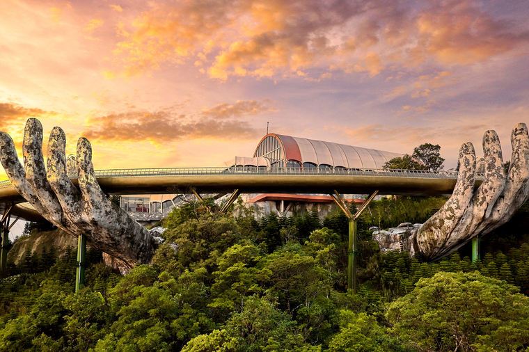 The Golden Bridge in Vietnam