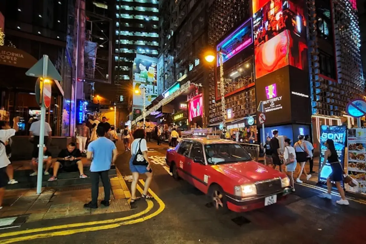 street at Lan Kwai Fong