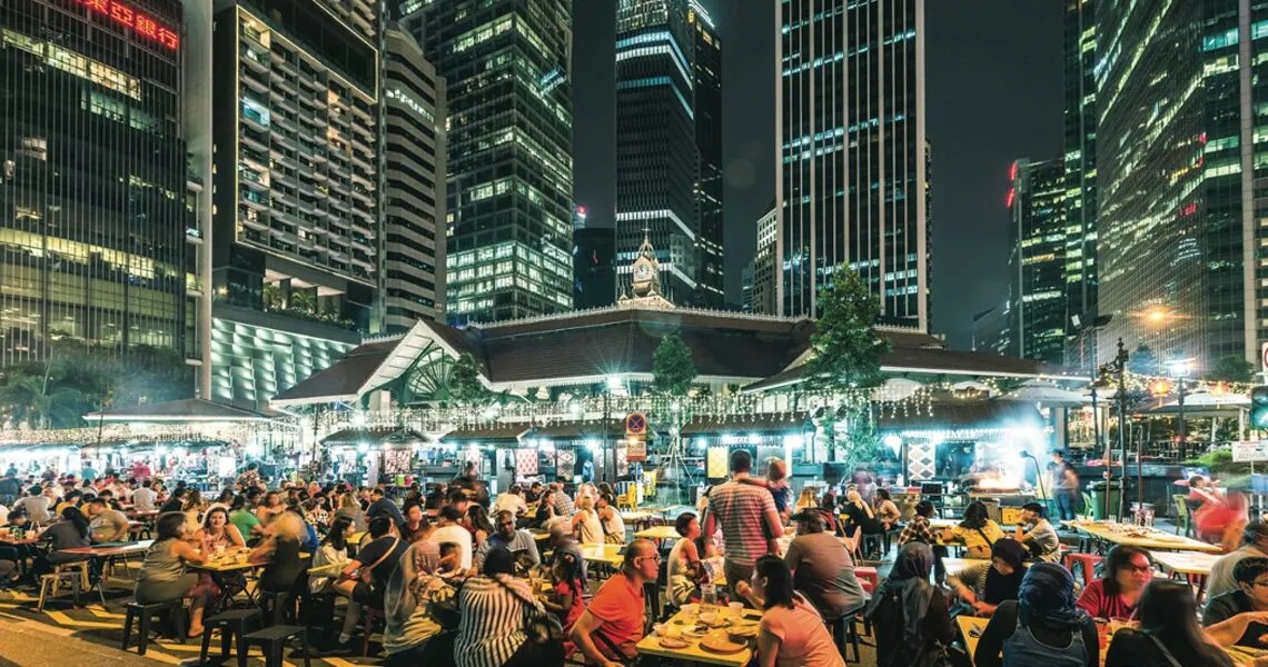新加坡景點 #15 老巴剎美食廣場 Lau Pa Sat
