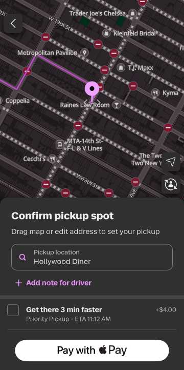 Lyft 叫車方式