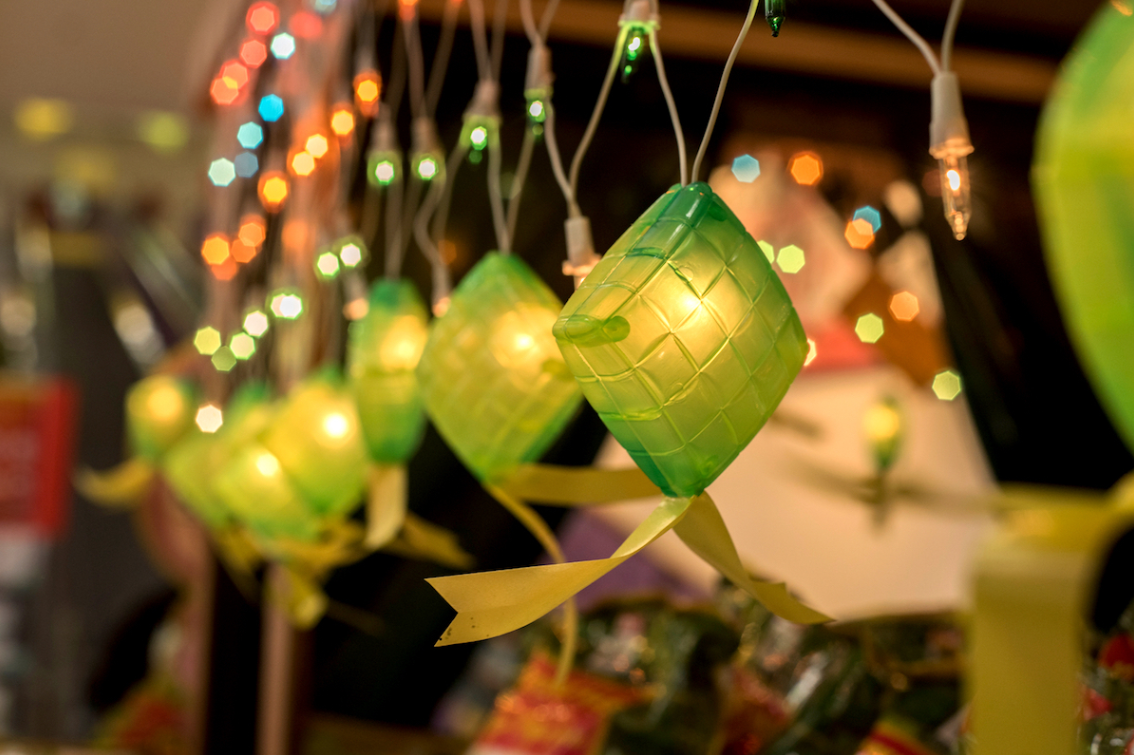 ketupat lights for raya time