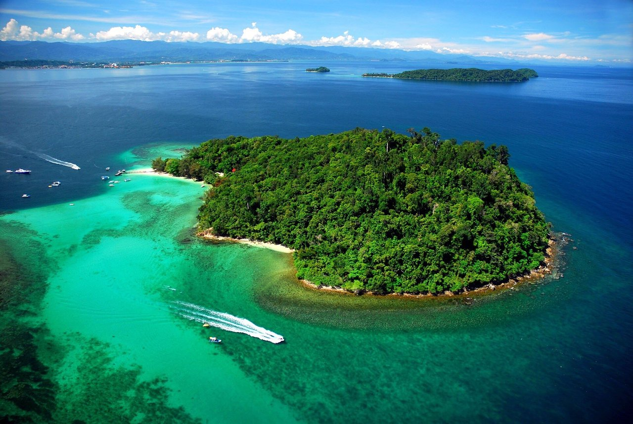 An island off the coast of Kota Kinabalu