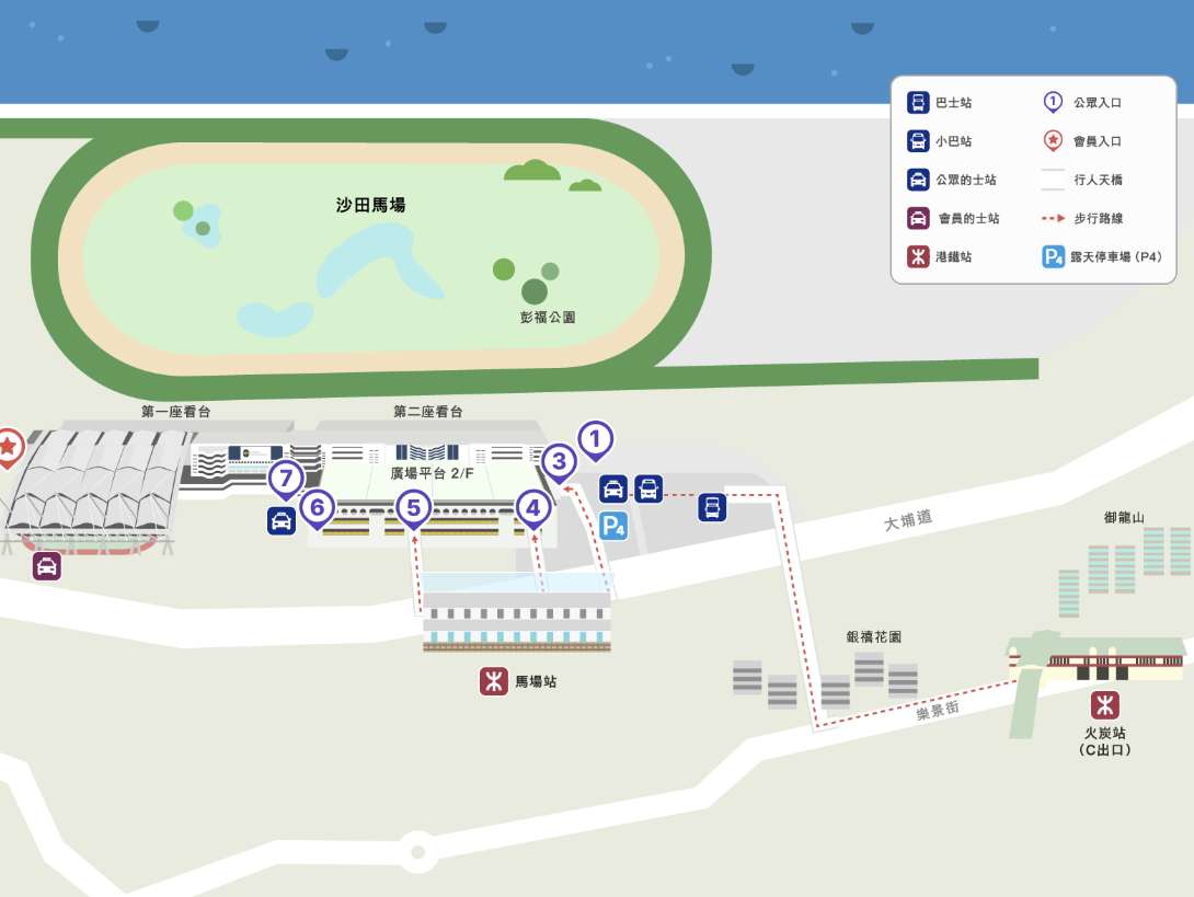 沙田馬場  港鐵